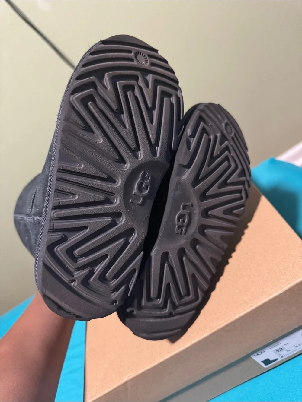 UGG Black Short  Suede Boots